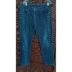 Lucky Brand 121 Heritage Slim Jeans Mens 38x32 Tag* Button Fly Cotton Spandex
